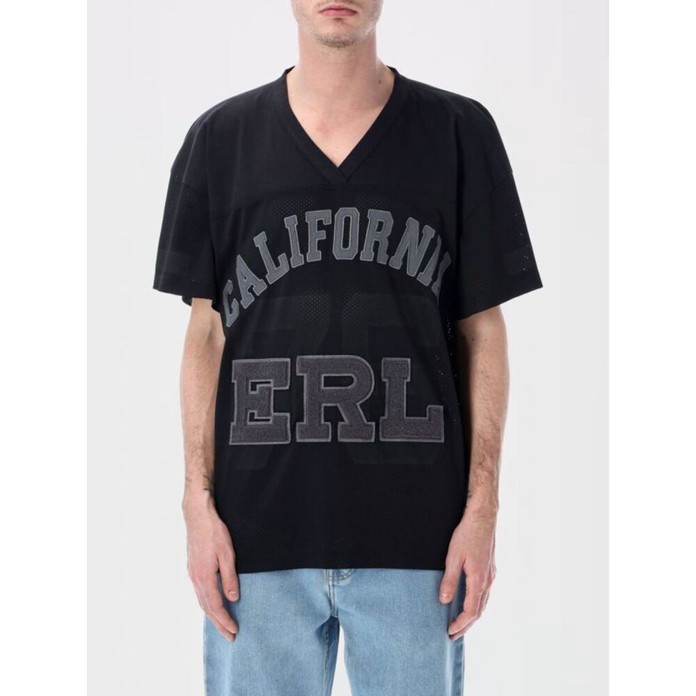 Erl Men Casual Cotton T-Shirt With Logo Erl